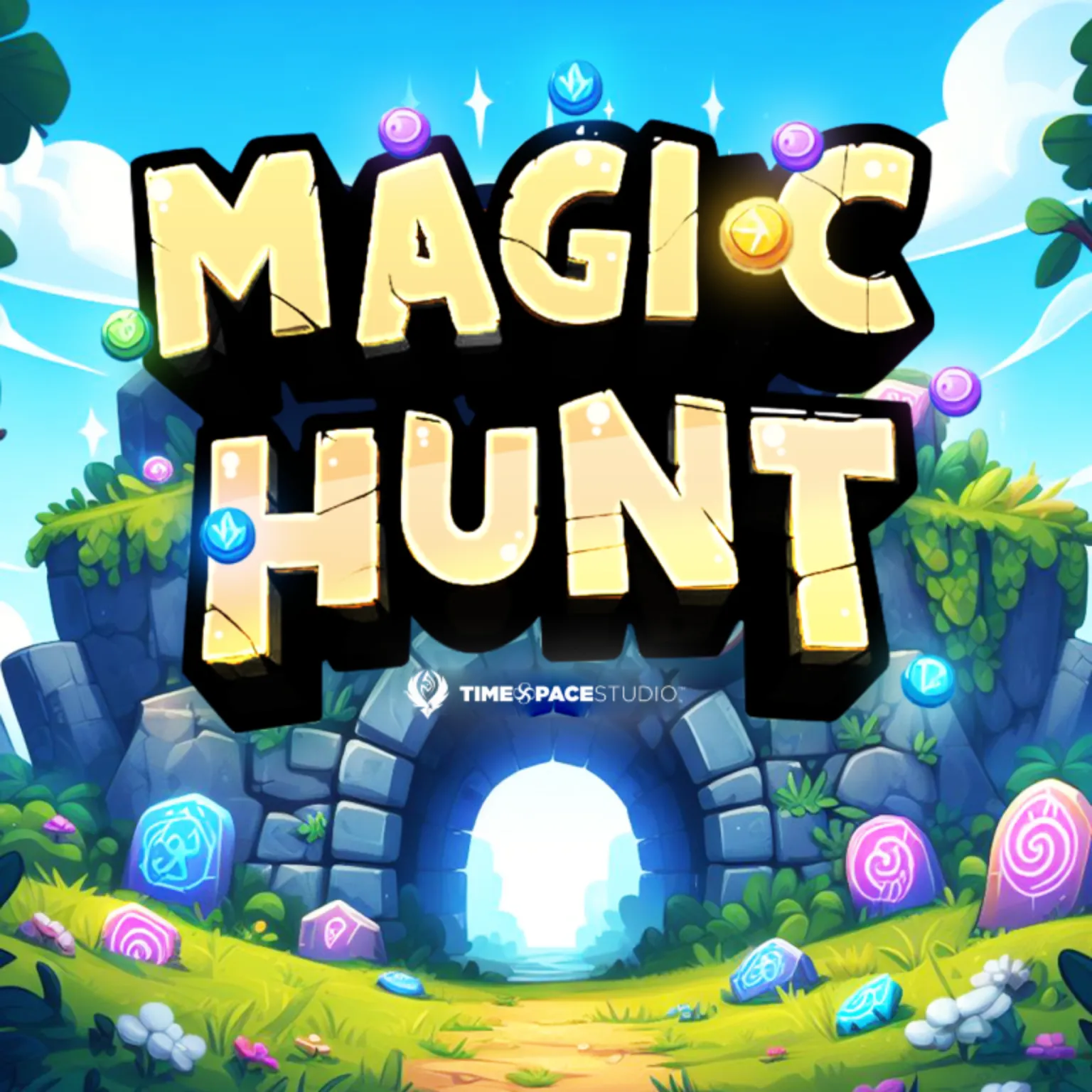 magic hunt match 3 puzzle game icon - timespace studio