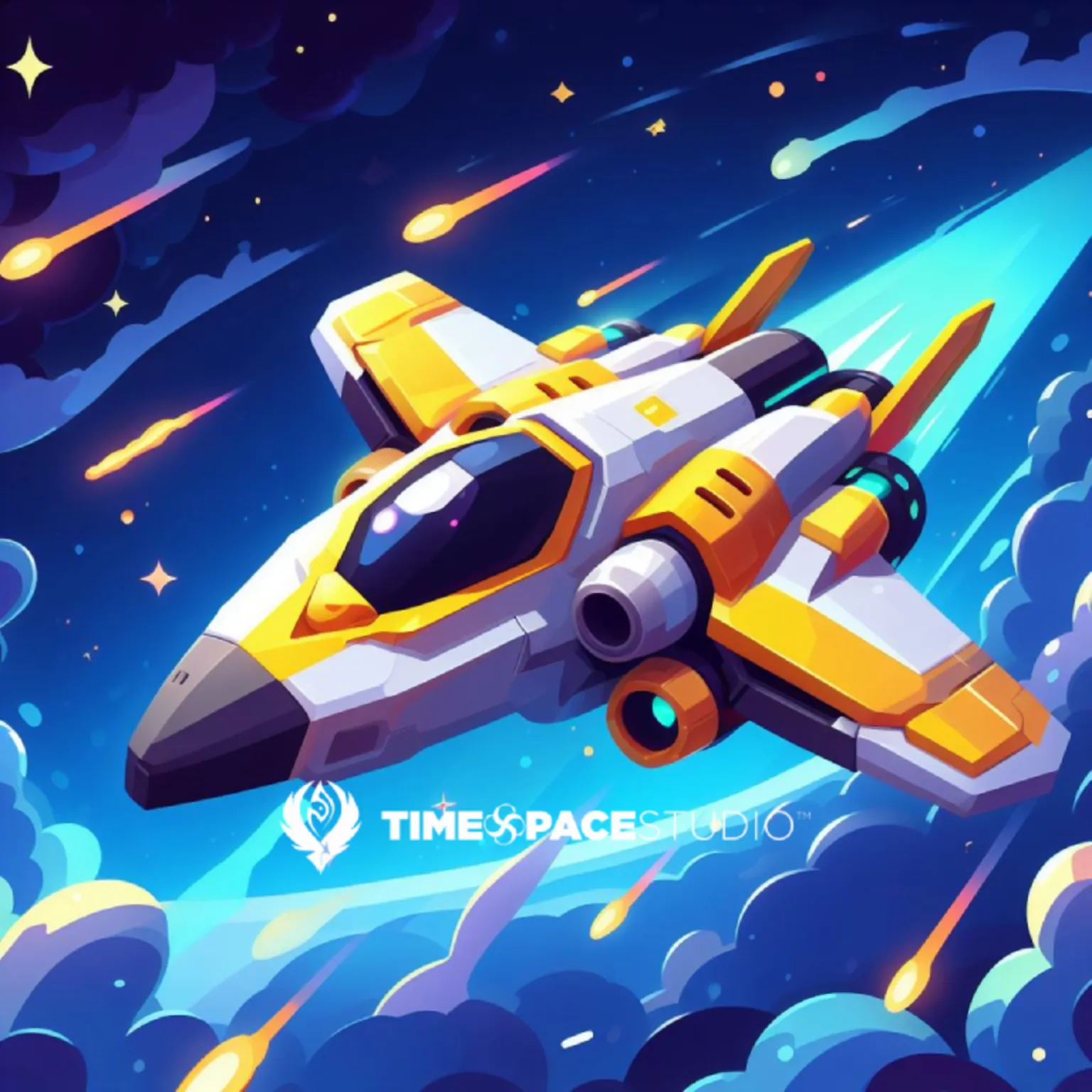 galatic space shooter game icon - timespace studio