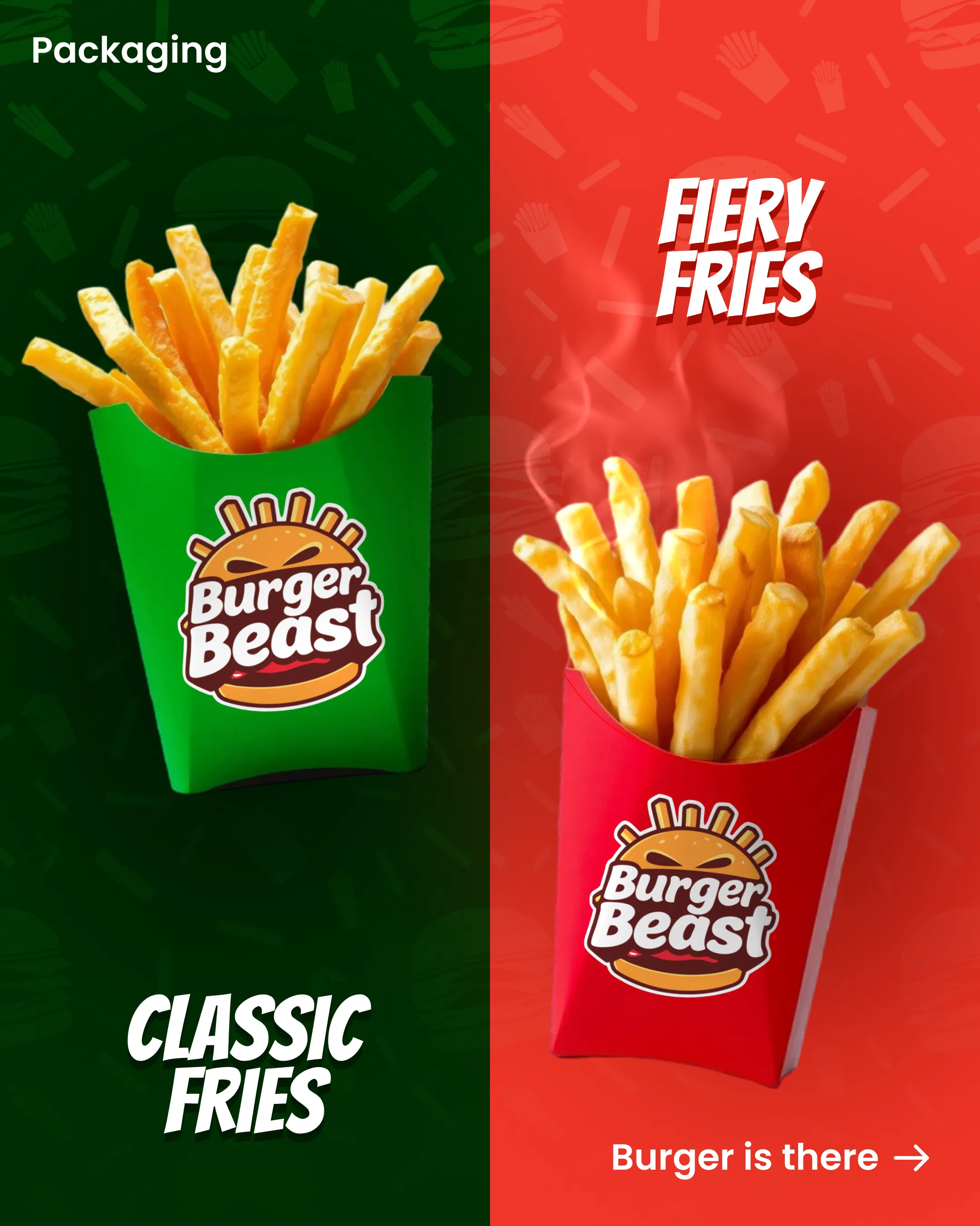 BurgerBeast Logo Mockup Design