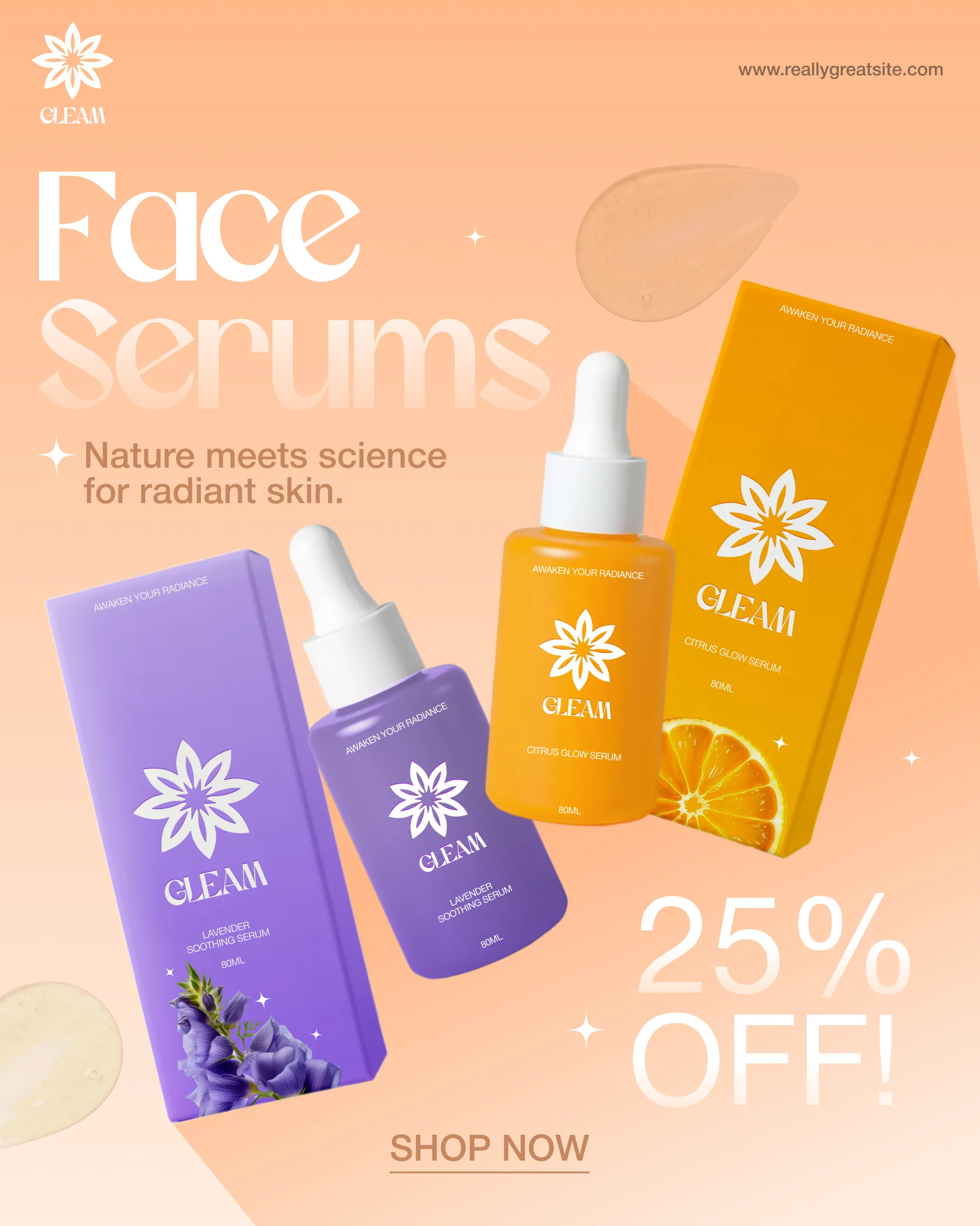 Gleam Care Social Media Ad Design