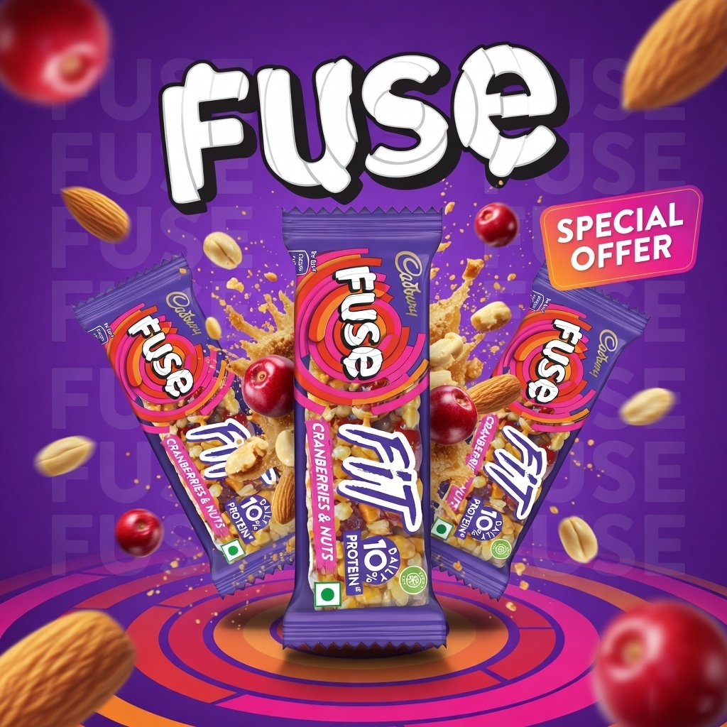 Cadbury Fuse Ad Creative Social Media Instagram Post Design - TimeSpace Studio Design Agency