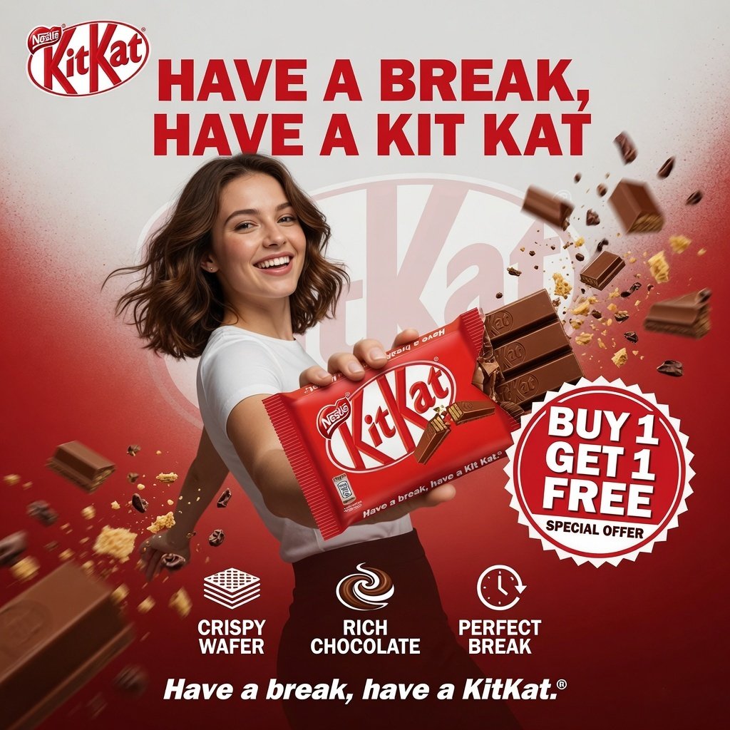 Nestle Kiktak Ad Creative Social Media Instagram Post Design - TimeSpace Studio Design Agency