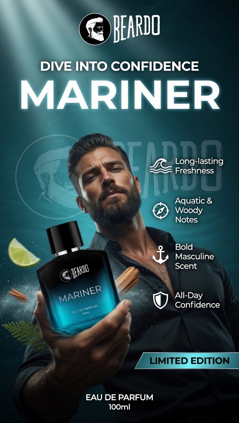 Garnier Mariner Perfume Creative Ad Poster Design - Instgram Story Design TimeSpace Studio Design Agency