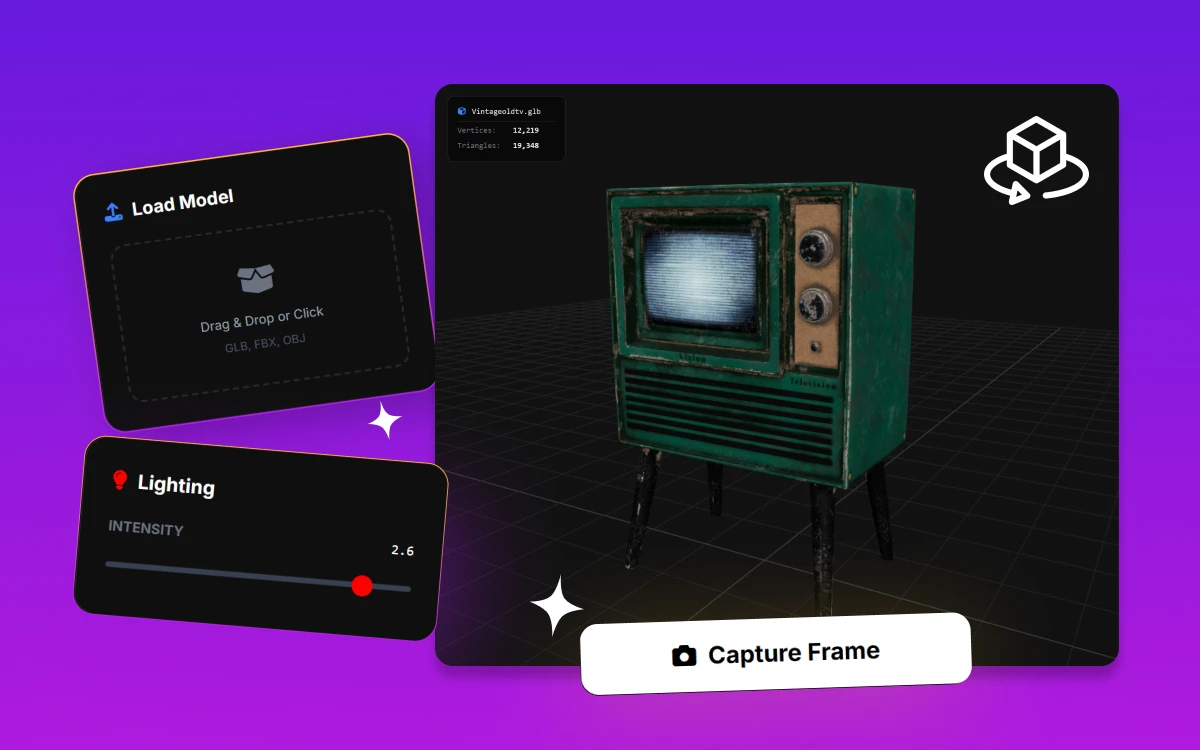  Free 3D Model Viewer Online tool graphic banner design - TimeSpace Studio