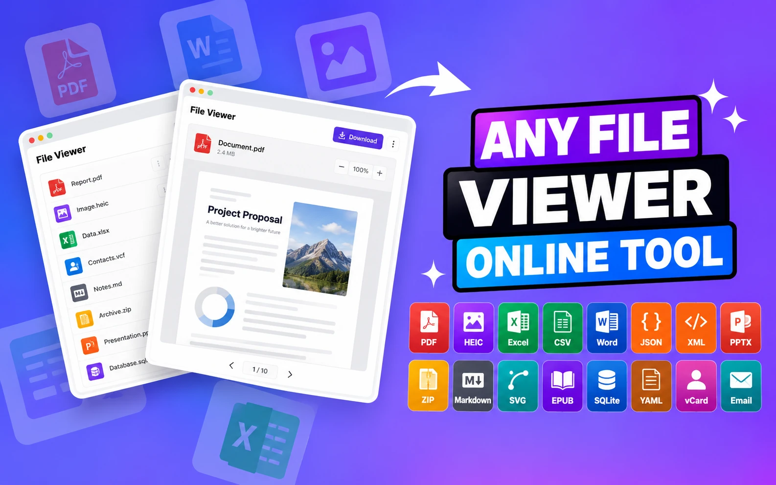 Free File Viewer Online tool graphic banner design - TimeSpace Studio