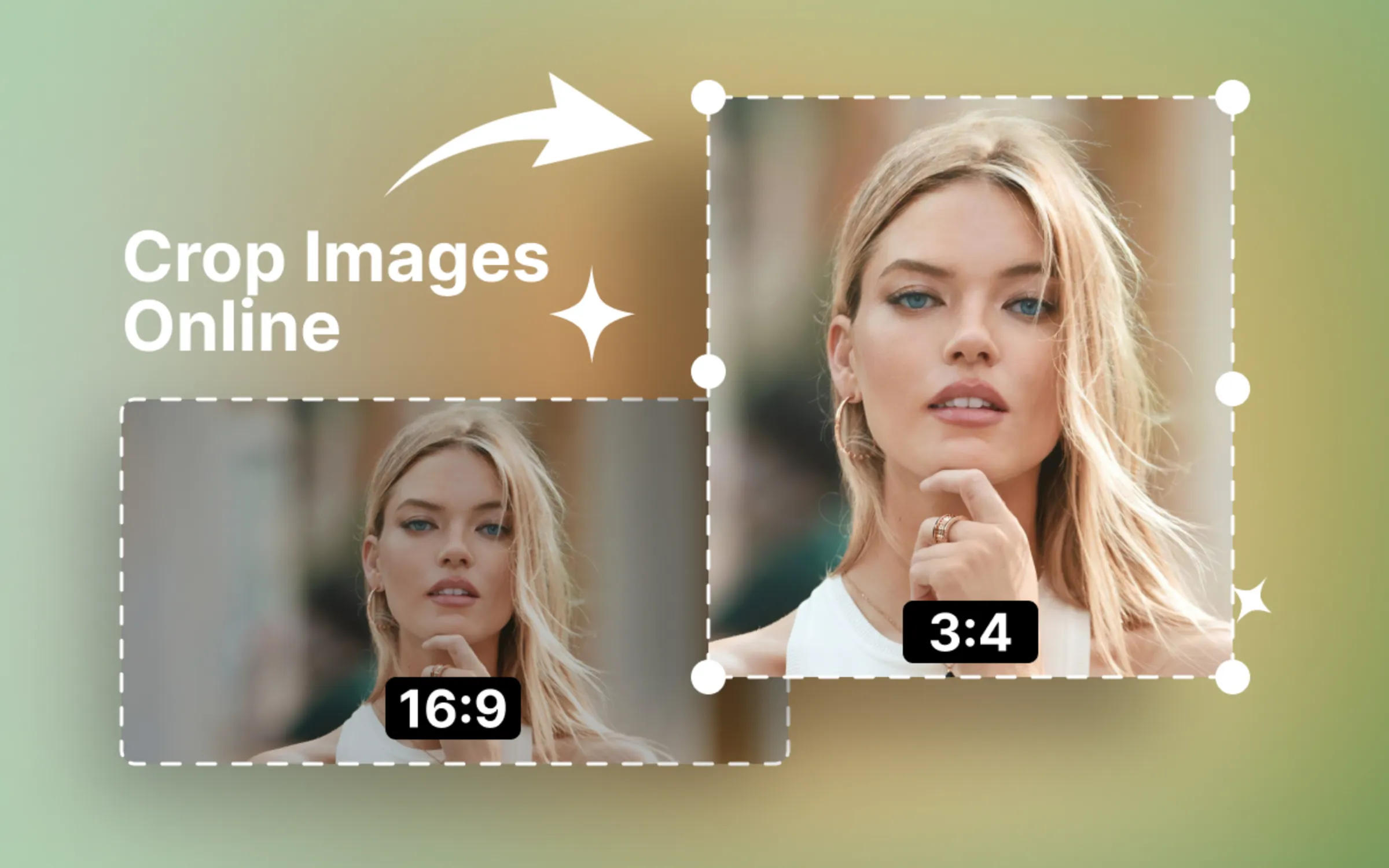 Free Image Cropper Online tool graphic banner design - TimeSpace Studio